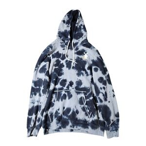 Dutch Bros Tie Dye Pullover Hoodie Sweater Mens XL Fleece Lined Work Uniform